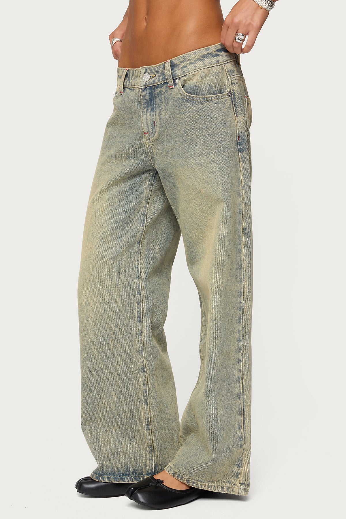 Petite Ace Low Rise Baggy Jeans