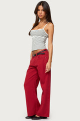 Petite Roman Low Rise Baggy Jeans
