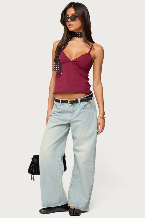 Petite Ace Low Rise Baggy Jeans view 1