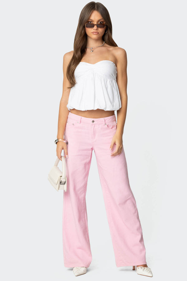 Serina Strapless Bubble Top view 2