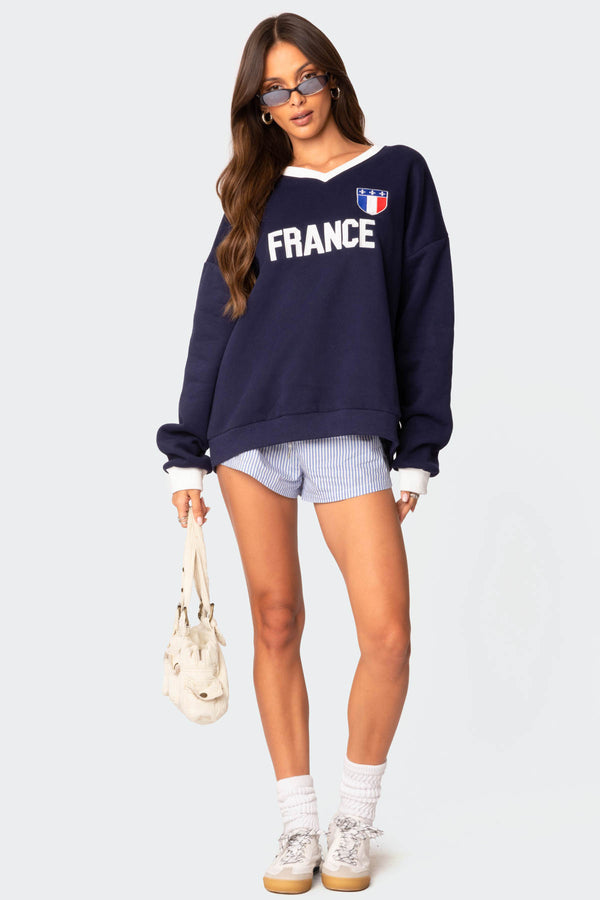 France Oversized Sweatshirt view 2
