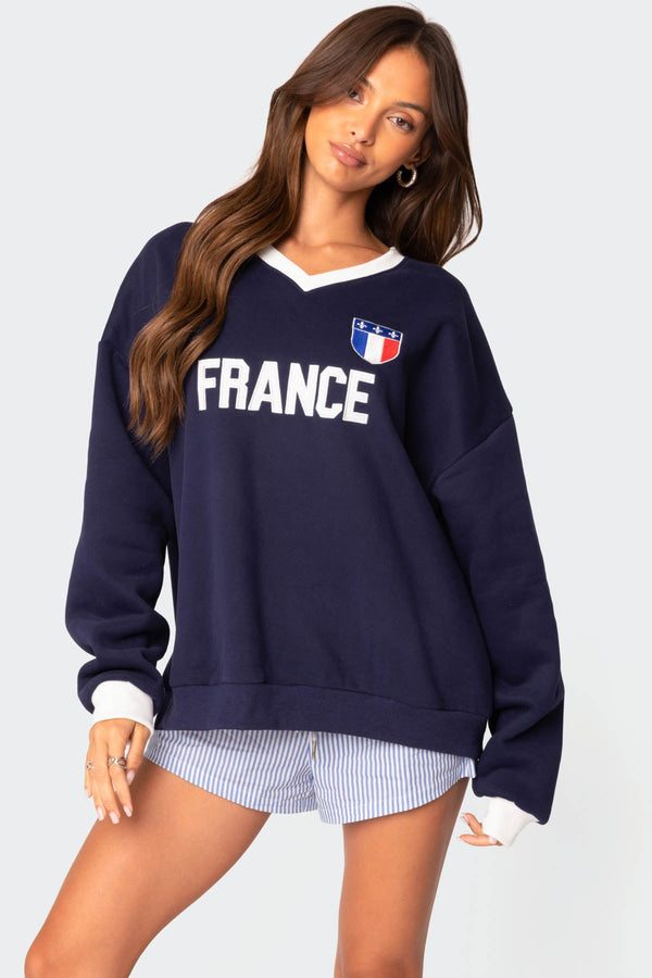 France Oversized Sweatshirt view 1