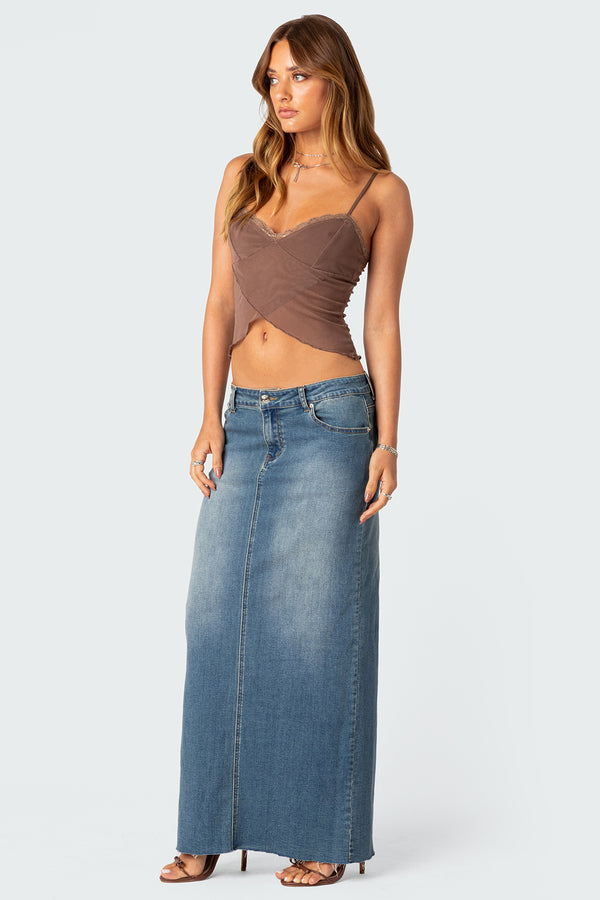 Crossover Mesh Tank Top view 2