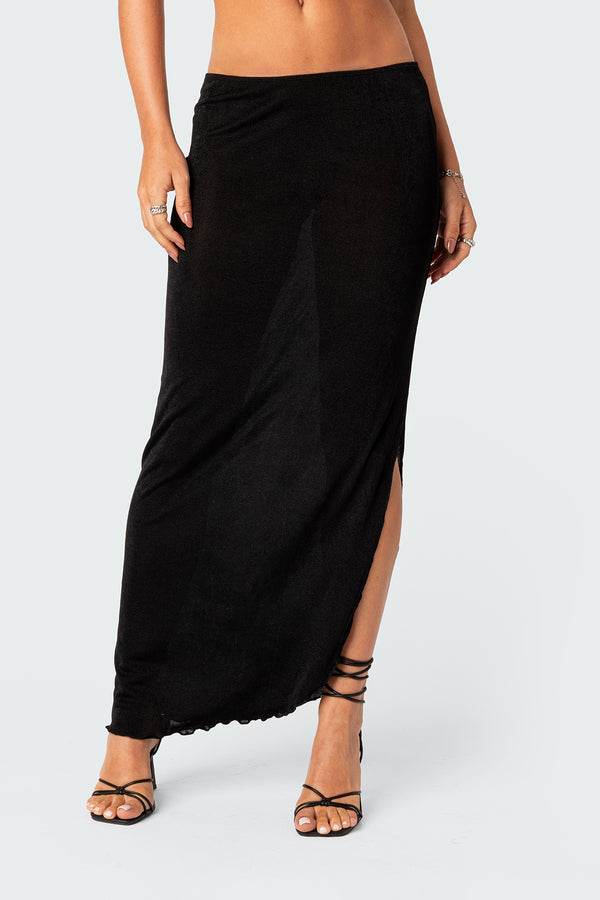Milan Slitted Maxi Skirt view 2