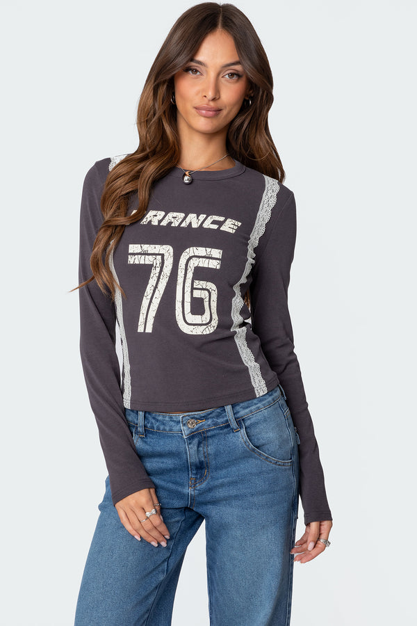 Frenchy Long Sleeve T Shirt view 1