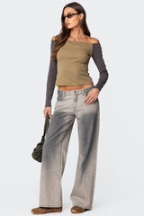 Joe Washed Low Rise Baggy Jeans