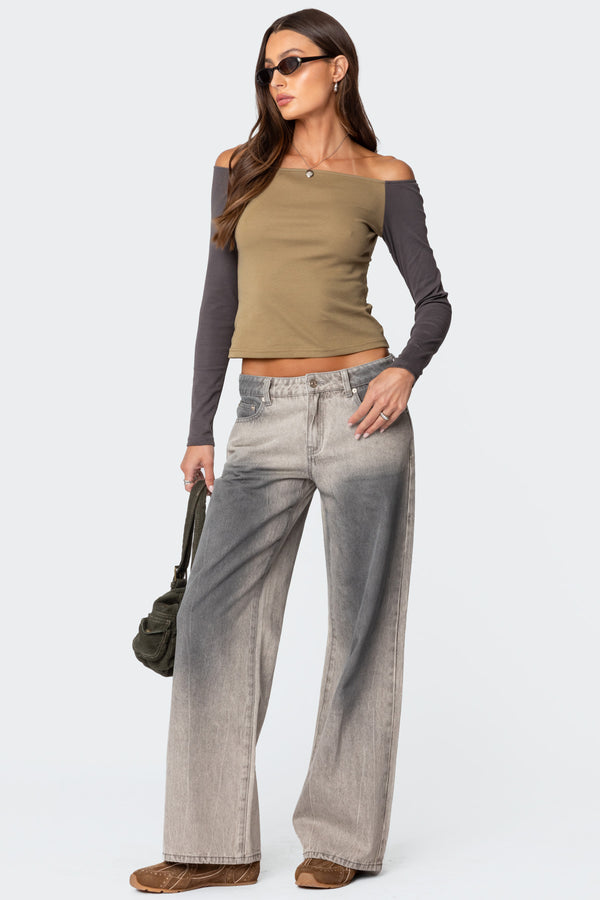 Joe Washed Low Rise Baggy Jeans view 1