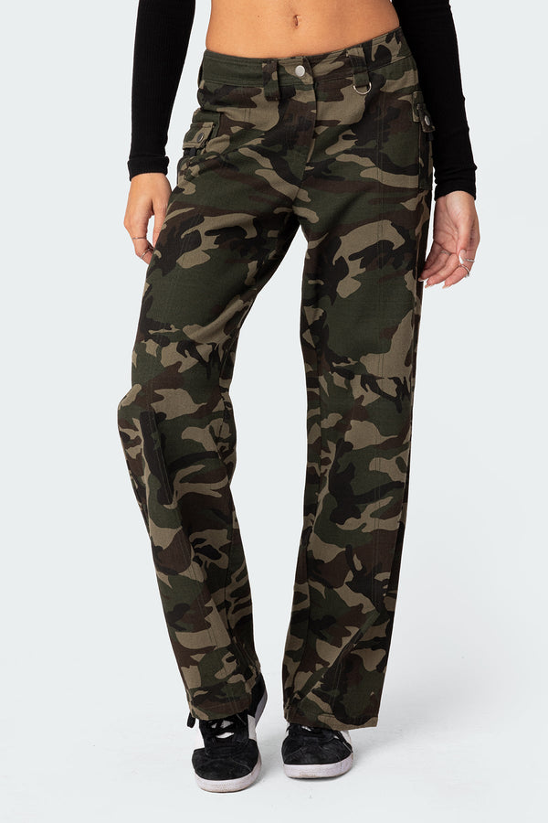 Aya Low-Rise Cargo Pants view 2