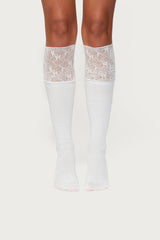 Lacey Layered Knee High Socks