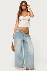 Ebba Cut Out Chiffon Top