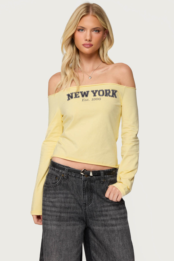 New York Babe Off Shoulder Top view 1