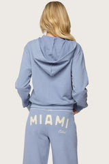 Miami Babe Zip Up Hoodie