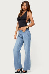 Holly Low Rise Straight Leg Jeans