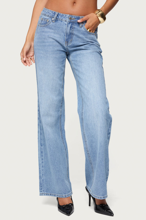 Holly Low Rise Straight Leg Jeans view 2