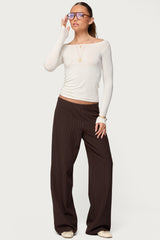 Kerie Pinstripe Low Rise Pants