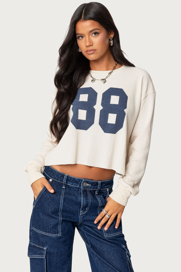 88 Waffle Long Sleeve T Shirt view 1