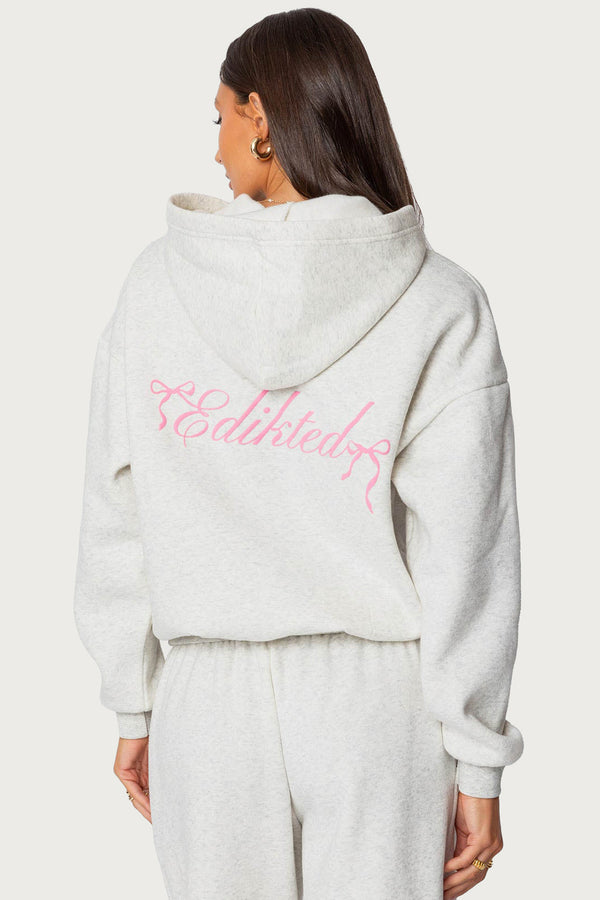 Sasha Bow Detail Hoodie view 1