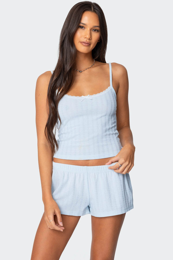 Irene Pointelle Tank Top view 1