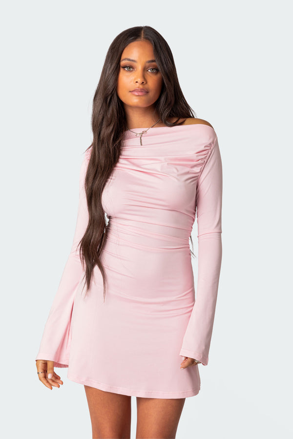 Leena Gathered Mini Dress view 2