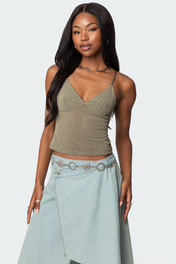 Blake Mesh Tank Top view 1
