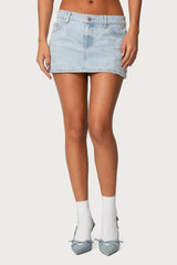 Chiara Denim Micro Skirt