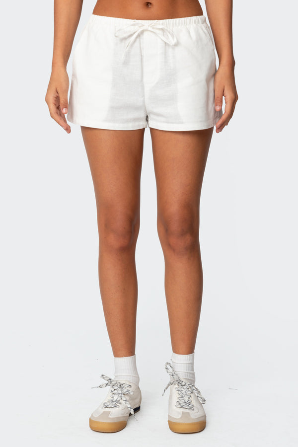 Leslie Linen Look Shorts view 2