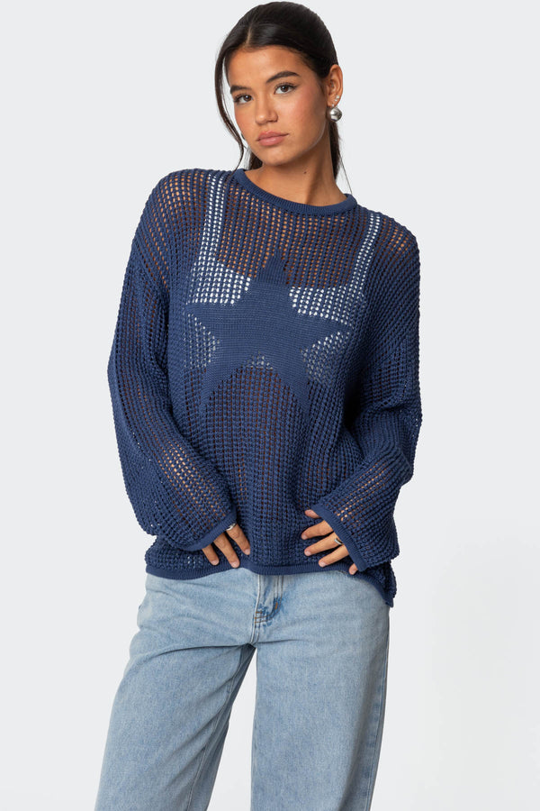 Seeing Stars Oversized Sweater view 1