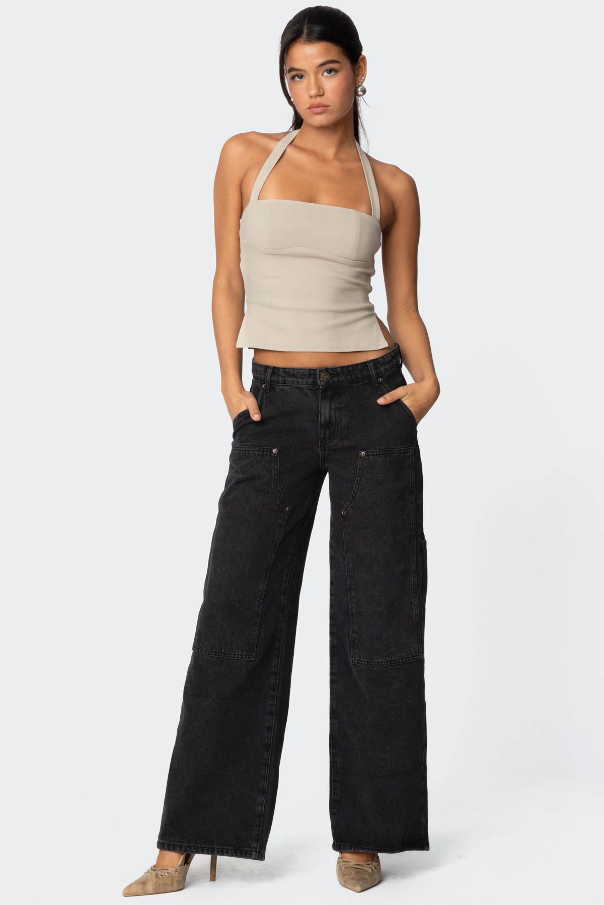 Ayla Low Rise Baggy Carpenter Jeans
