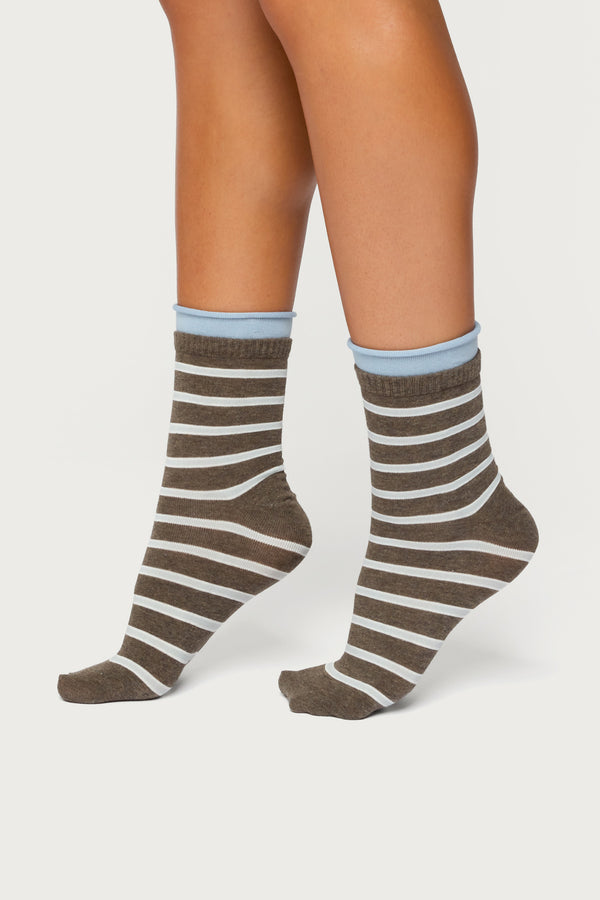 Striped Layered Socks view 1