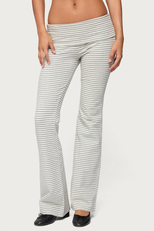 Kaeli Stripey Flared Leggings view 2