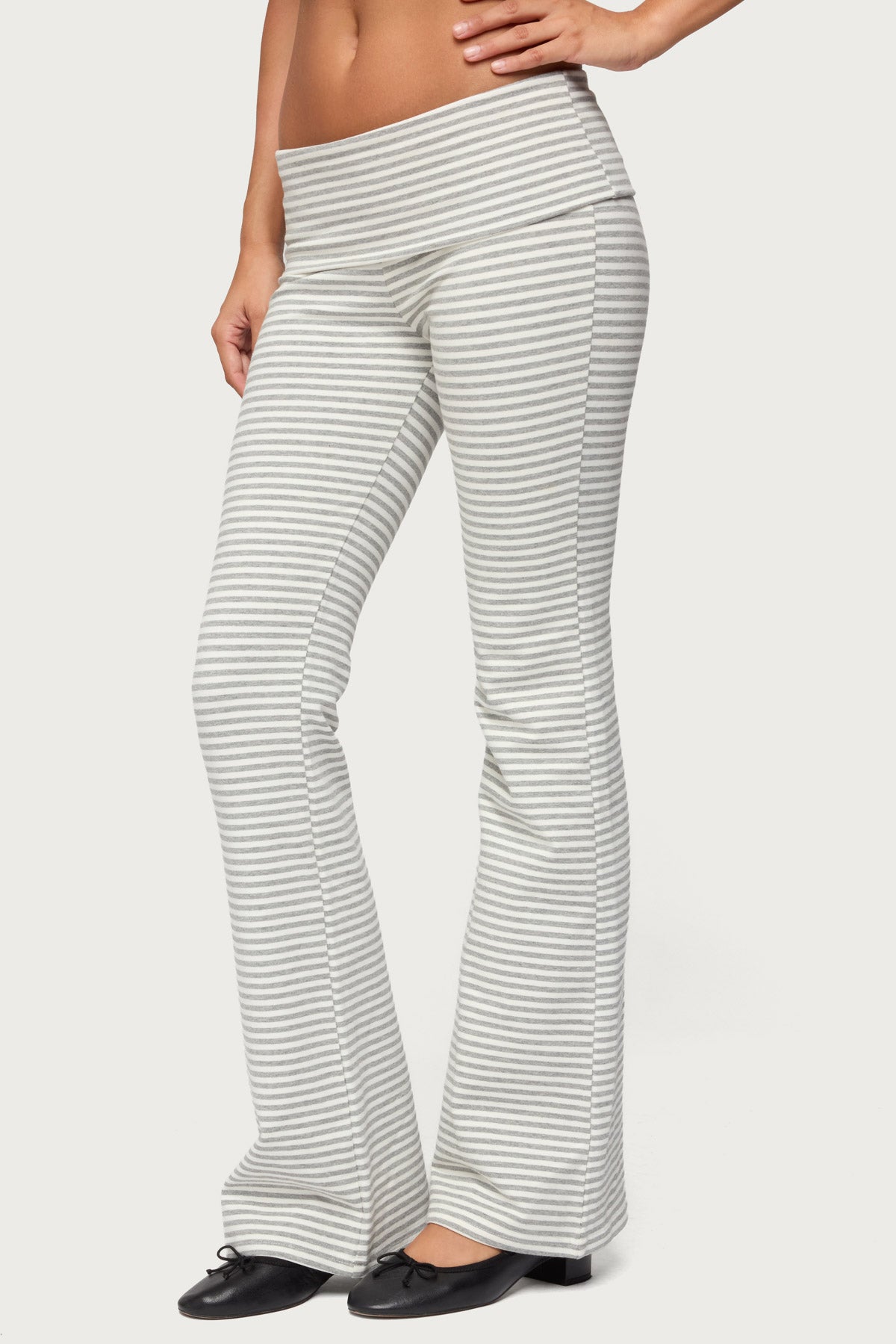 Kaeli Stripey Flared Leggings