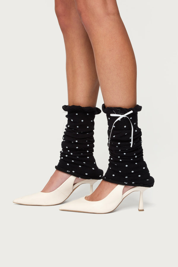 Polka Dot Leg Warmers view 1