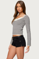 Cecile Layered Long Sleeve Top