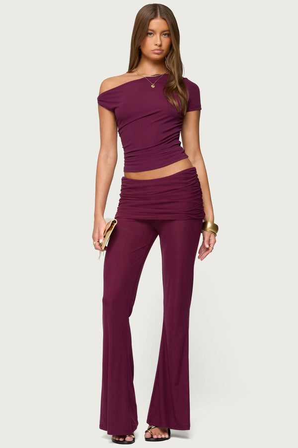 Halli Foldover Mini Skirt Pants view 1