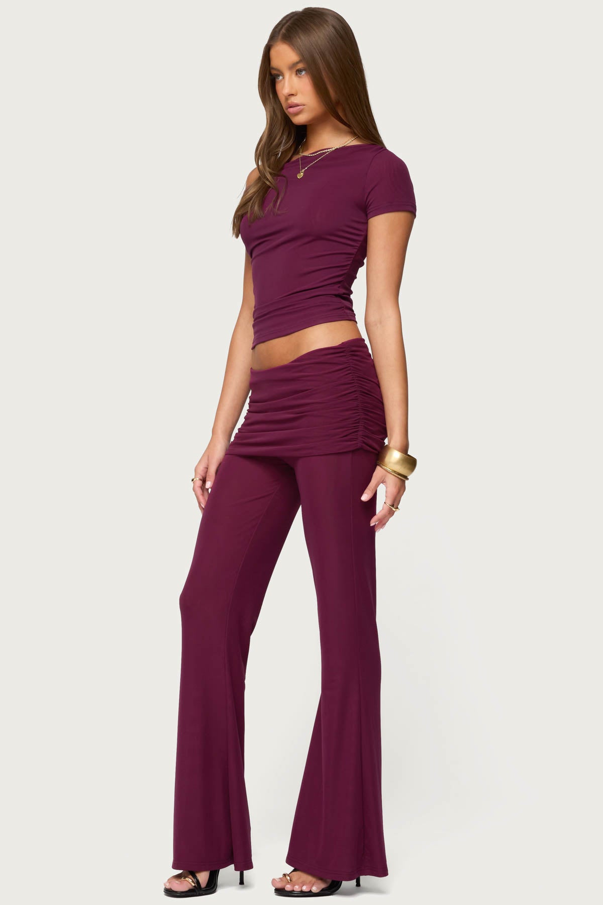 Halli Foldover Mini Skirt Pants