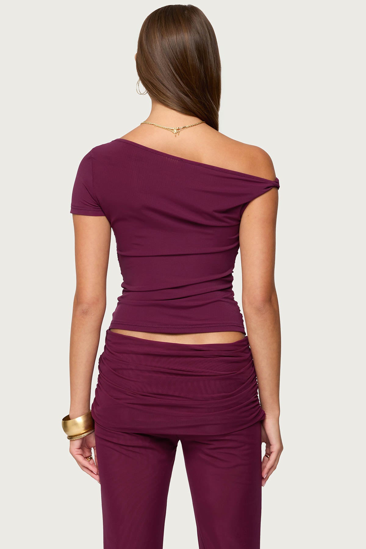 Halli Twisted Off Shoulder Top