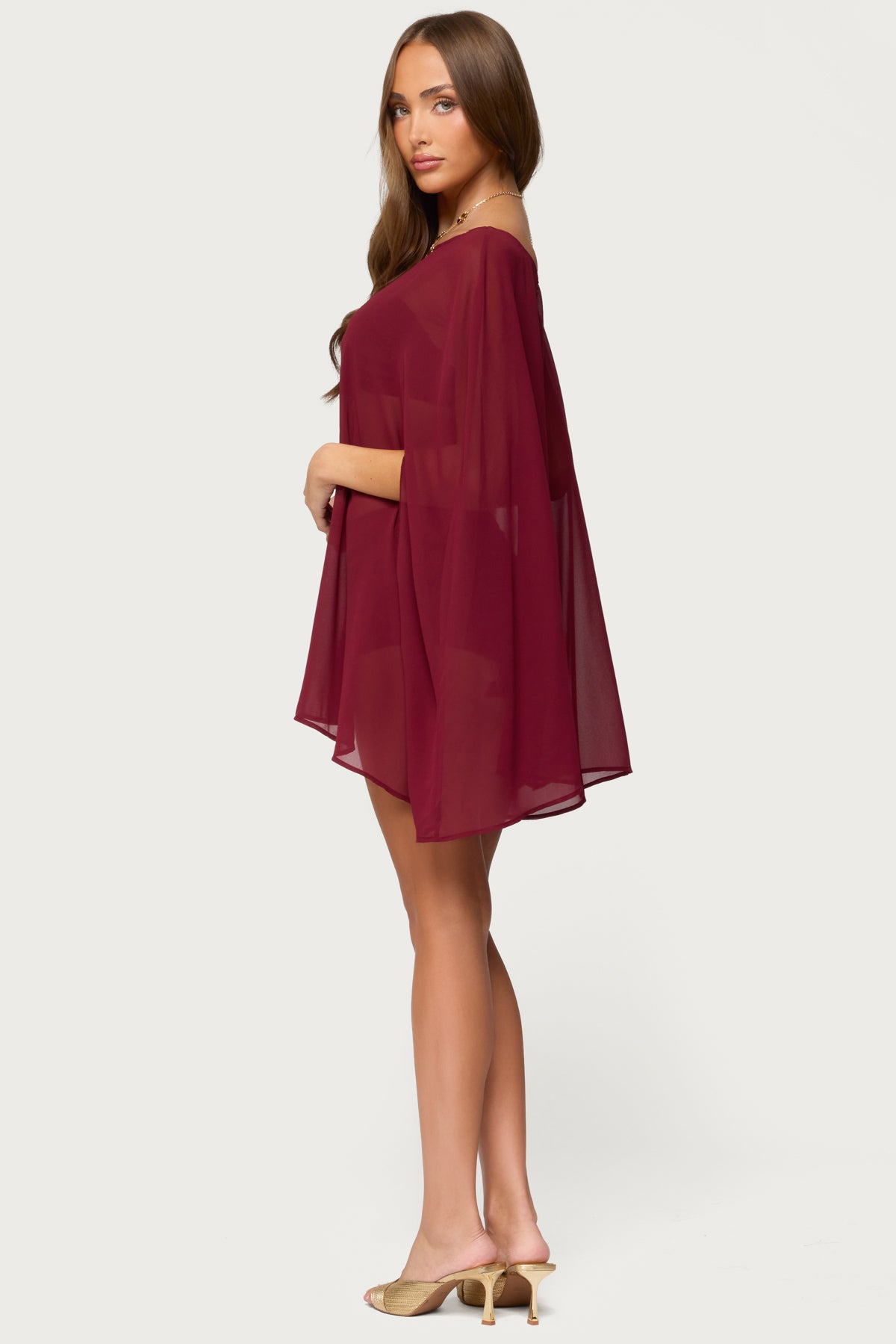 Mckenzie Sheer Chiffon Poncho