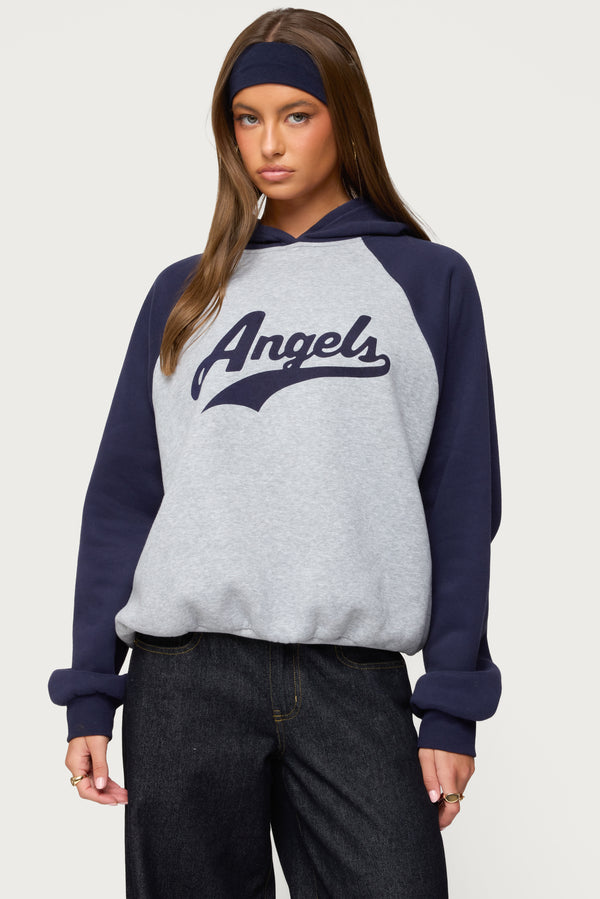 Angels Raglan Oversized Hoodie view 1