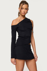 Lucretia Asymmetric Off Shoulder Top
