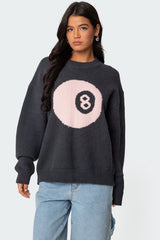 8 Ball Oversized Chunky Knit Sweater