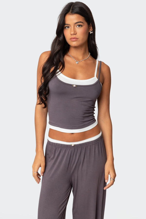 Elsa Layered Tank Top view 1