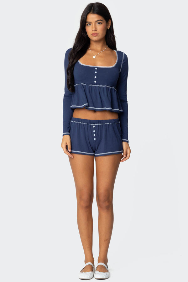Arianne Contrast Shorts view 1