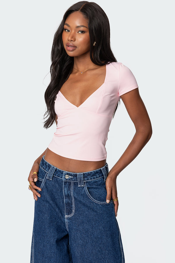 Katia V Neck Top view 1