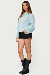 Drop Shoulder Light Knit Sweater