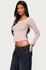 Emmery Lacey Boat Neck Top