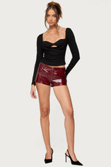 Oaklyn Layered Bra Cowl Neck Top