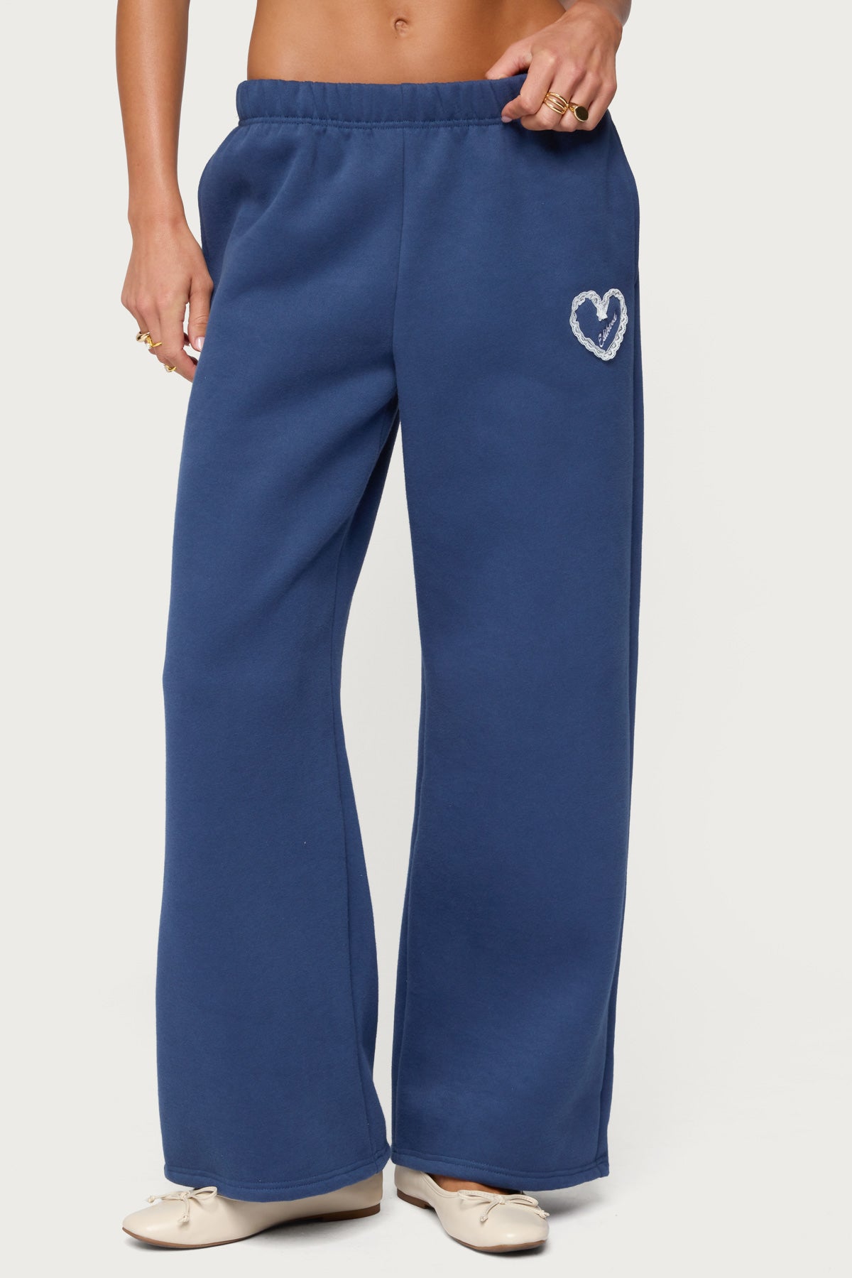 Love Edikted Wide Leg Sweatpants