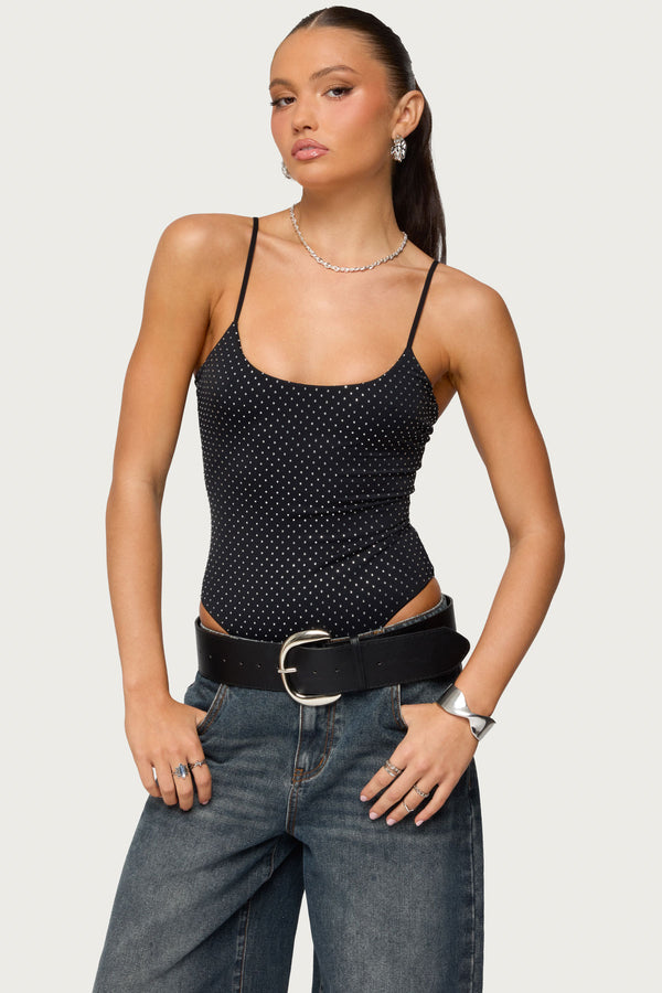 Georgey Rhinestone Bodysuit view 1