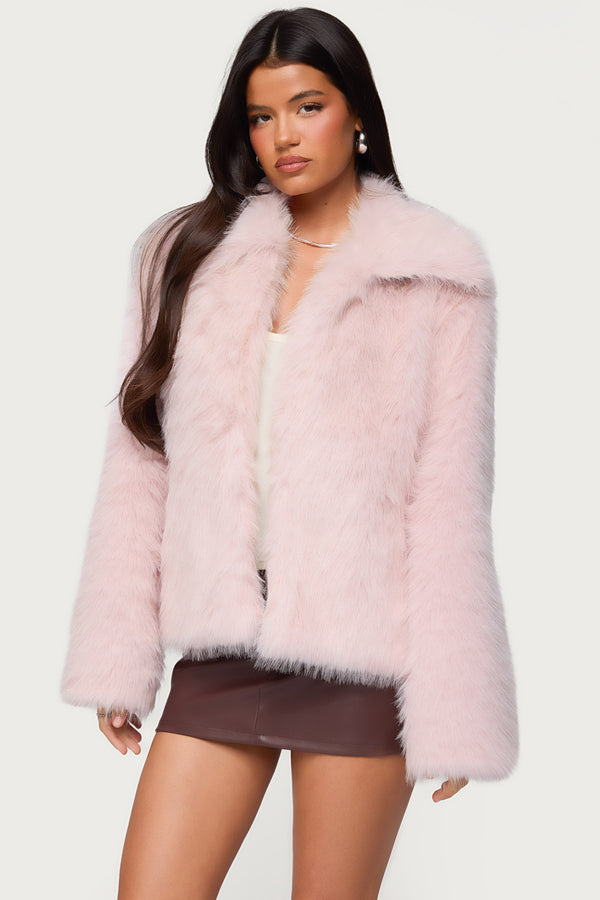 Noelle Oversized Faux Fur Jacket view 2