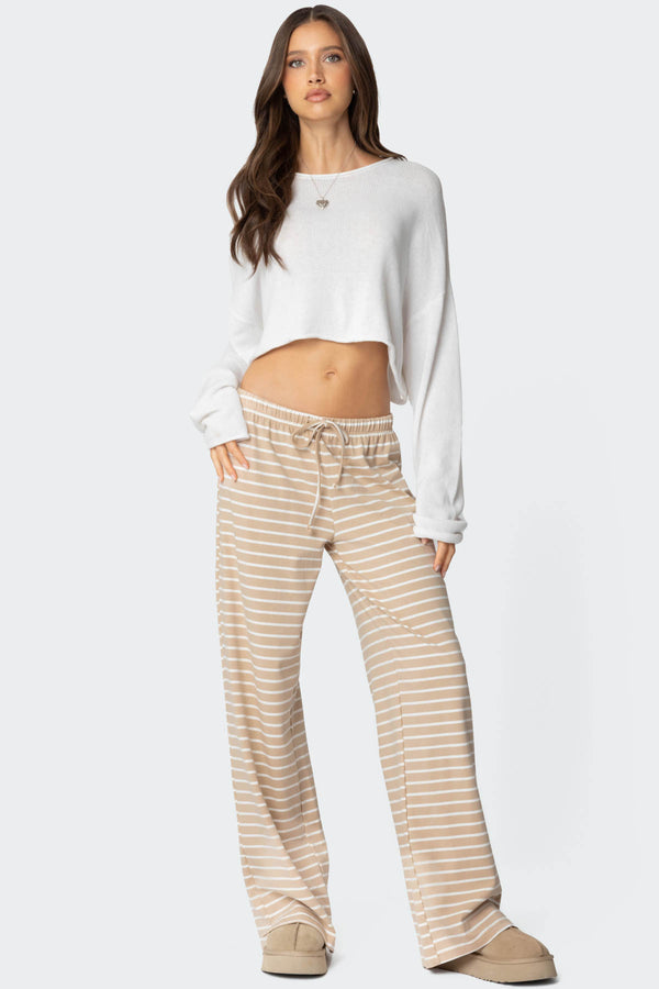 Jona Stripey Slit Pants view 1